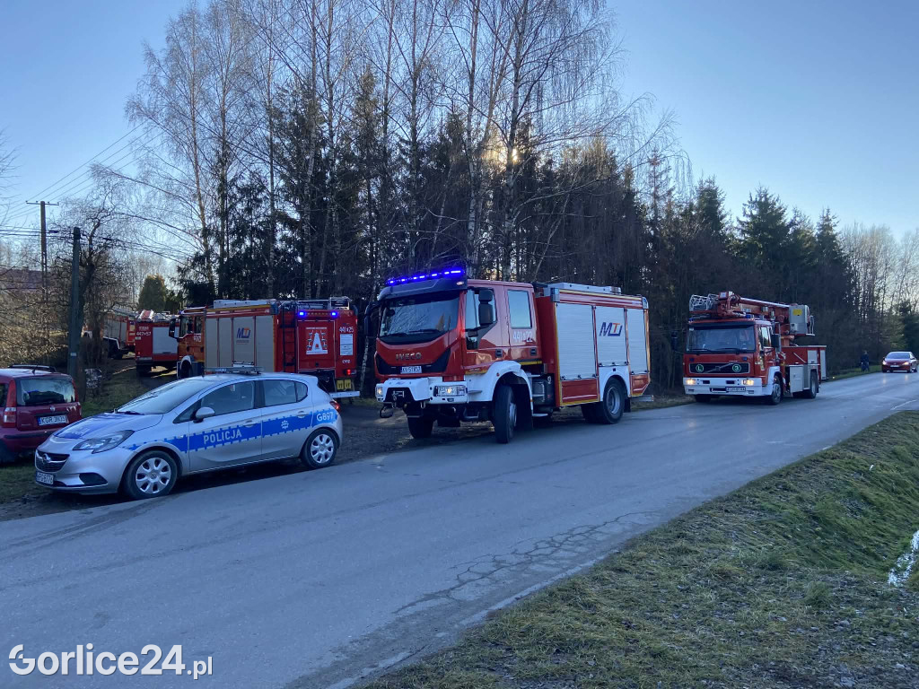 Pożar sadzy w Wójtowej (13.12.)