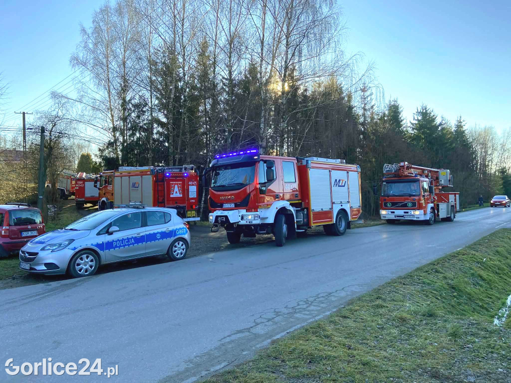 Pożar sadzy w Wójtowej (13.12.)
