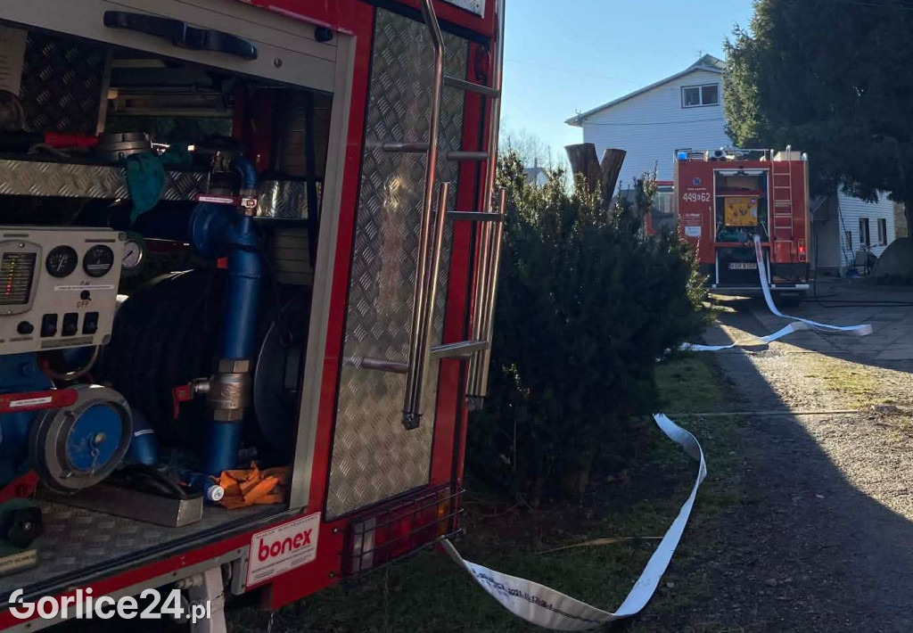 Pożar sadzy w Wójtowej (13.12.)