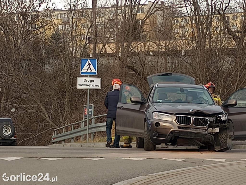 Kolizja na ul. Rydarowskiej w Gorlicach (17.12)