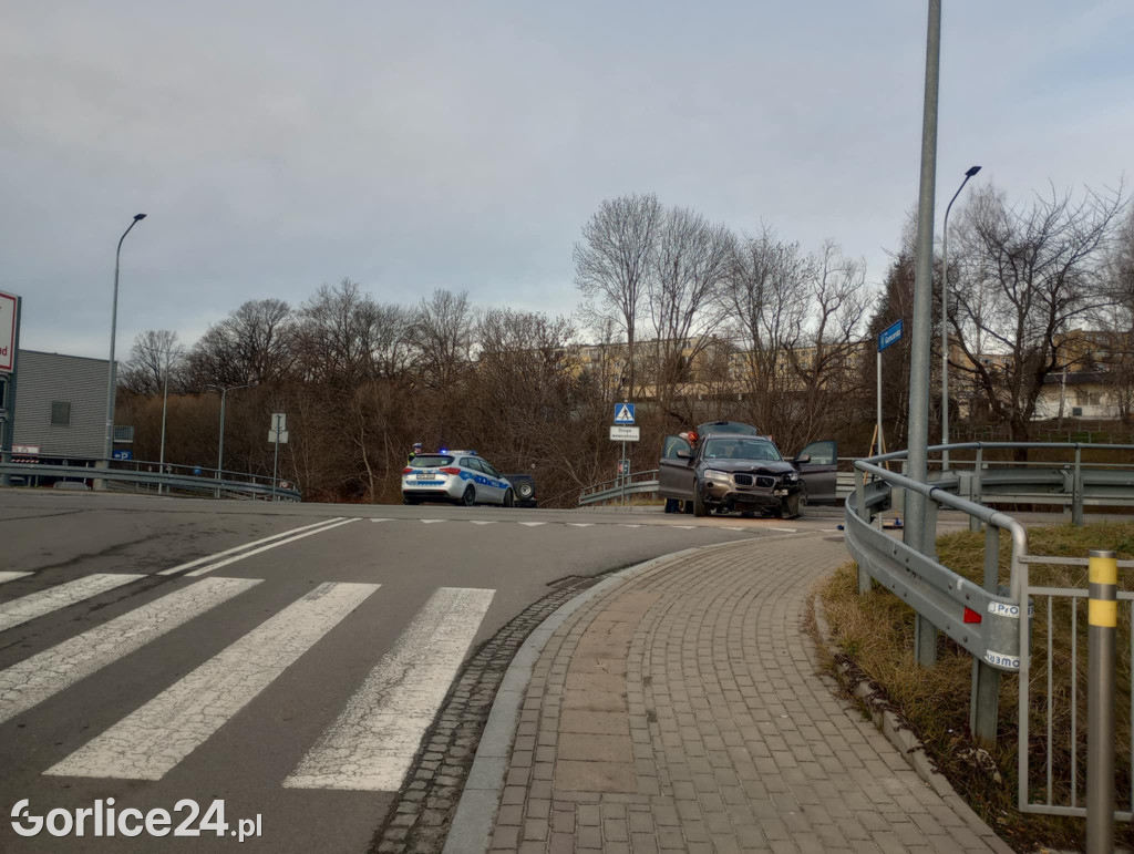 Kolizja na ul. Rydarowskiej w Gorlicach (17.12)