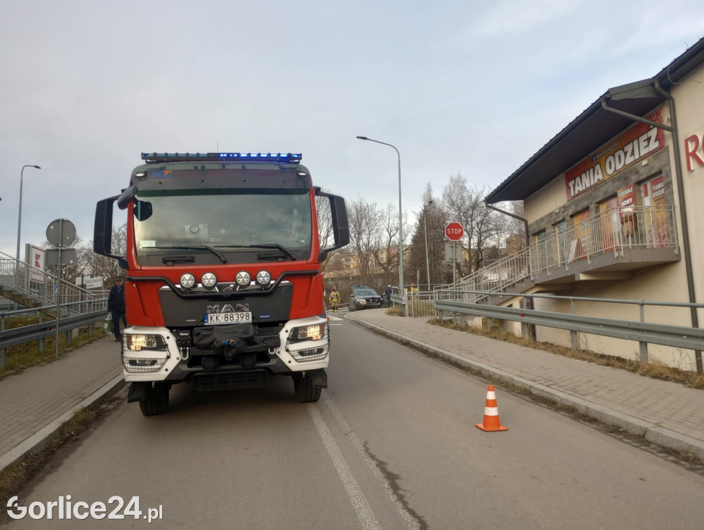 Kolizja na ul. Rydarowskiej w Gorlicach (17.12)