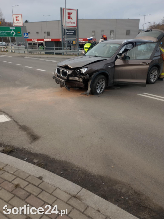 Kolizja na ul. Rydarowskiej w Gorlicach (17.12)