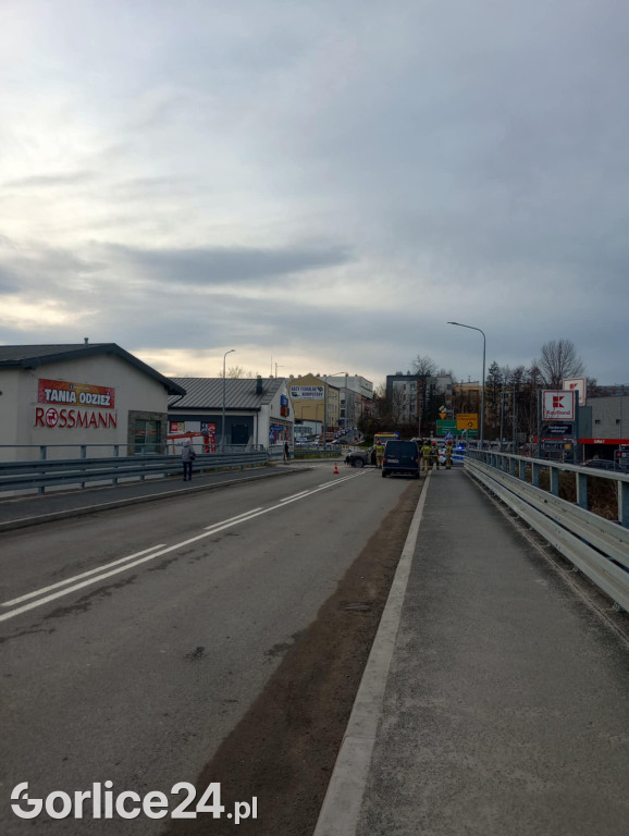 Kolizja na ul. Rydarowskiej w Gorlicach (17.12)