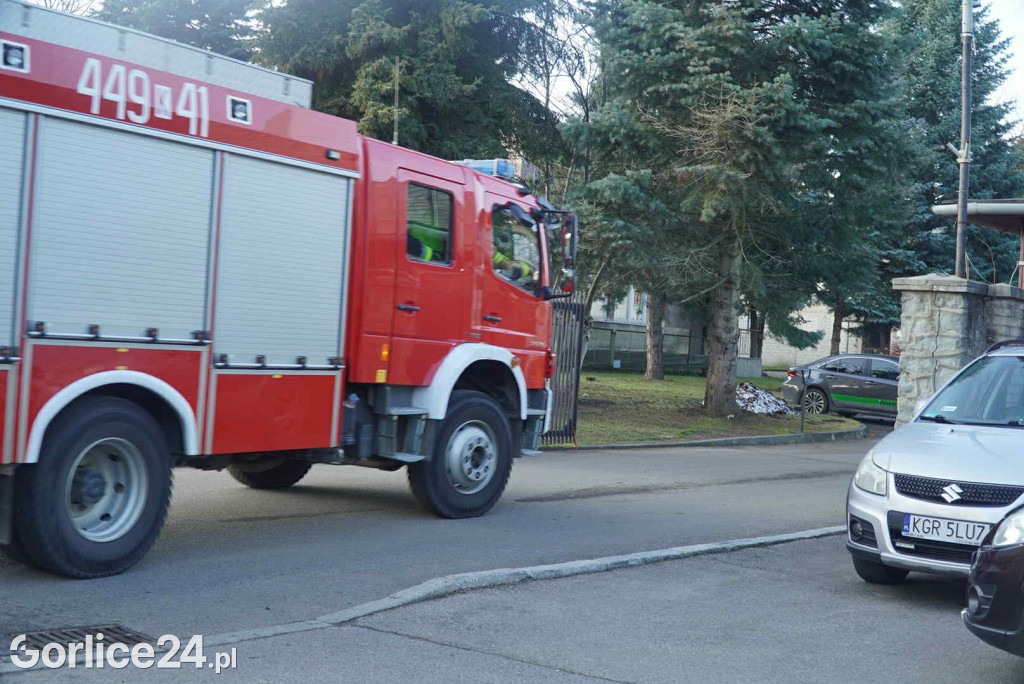 Pożar przy ul. Bieckiej w Gorlicach (19.12)