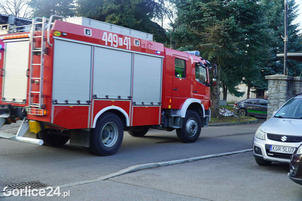 Pożar przy ul. Bieckiej w Gorlicach (19.12)