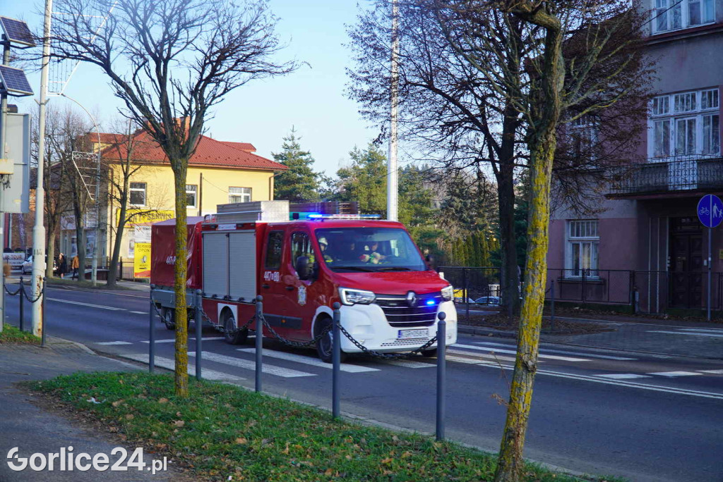 Pożar przy ul. Bieckiej w Gorlicach (19.12)