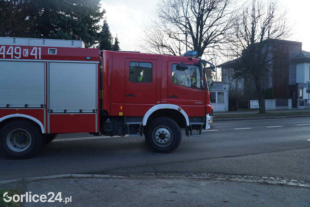 Pożar przy ul. Bieckiej w Gorlicach (19.12)