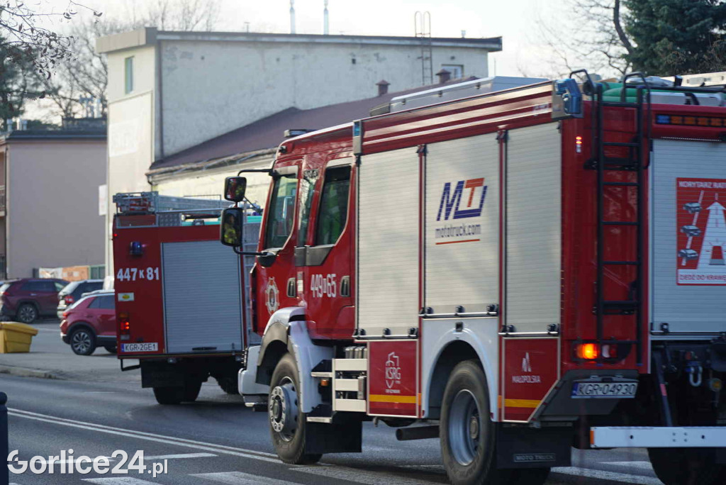 Pożar przy ul. Bieckiej w Gorlicach (19.12)