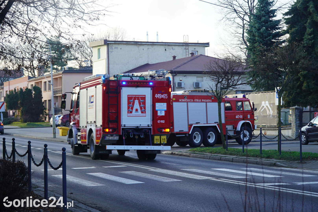 Pożar przy ul. Bieckiej w Gorlicach (19.12)