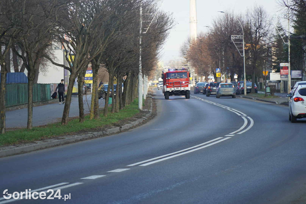 Pożar przy ul. Bieckiej w Gorlicach (19.12)