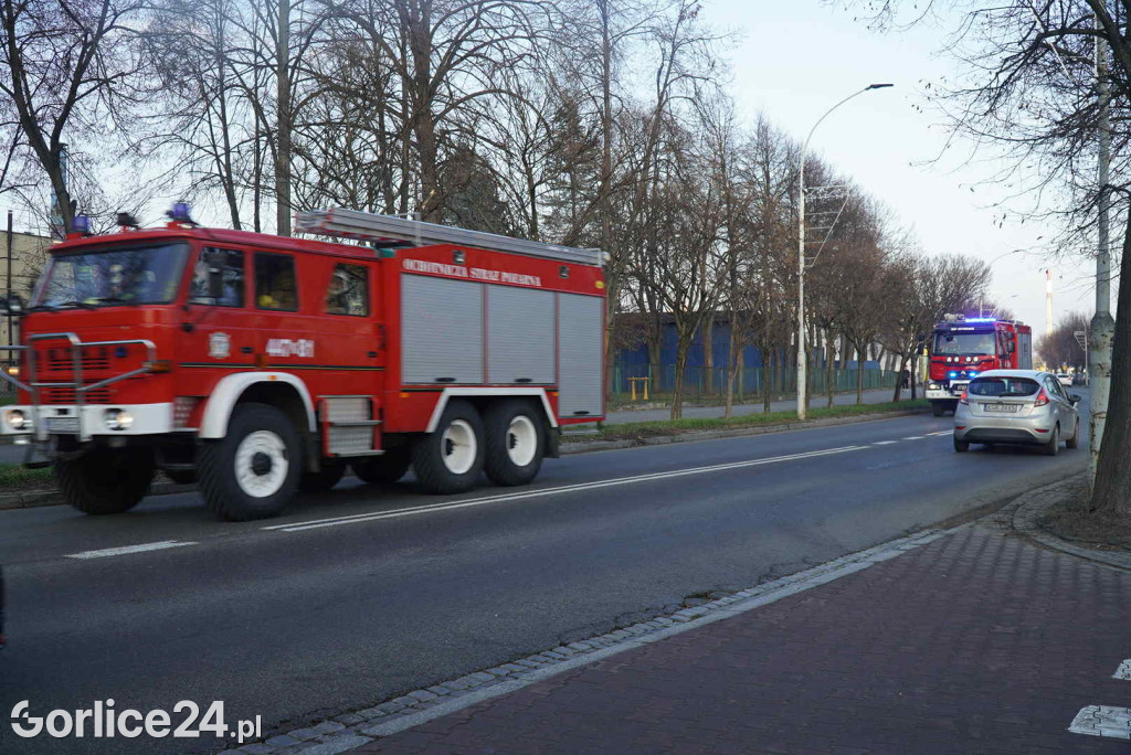 Pożar przy ul. Bieckiej w Gorlicach (19.12)