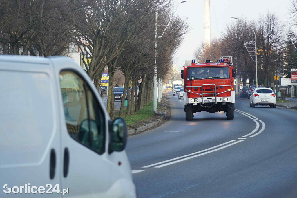 Pożar przy ul. Bieckiej w Gorlicach (19.12)