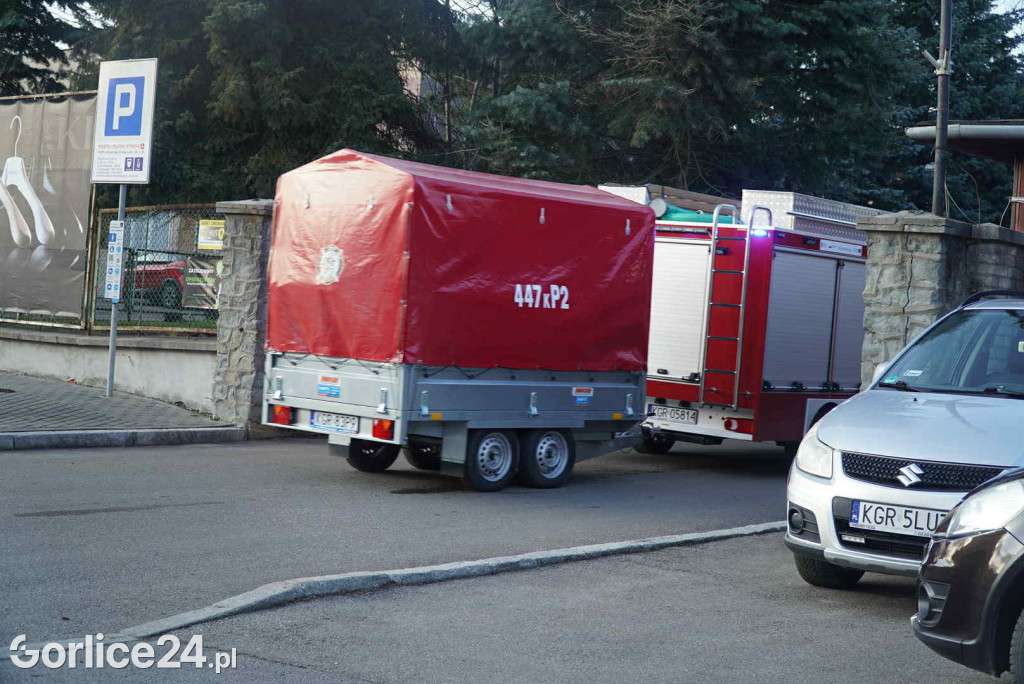 Pożar przy ul. Bieckiej w Gorlicach (19.12)
