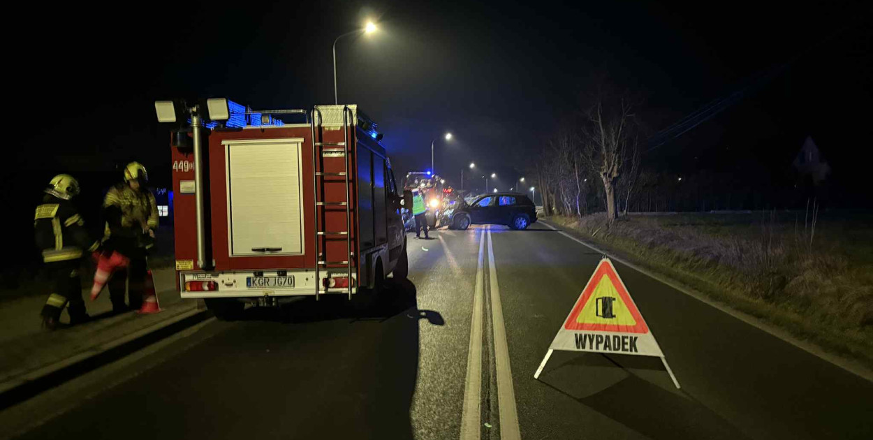 Wypadek  Moszczenicy na DW977