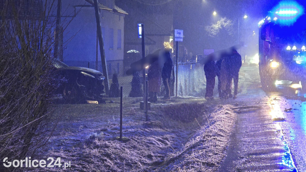 Zdarzenie drogowe na DK28 w Ropicy Polskiej (23.12.)