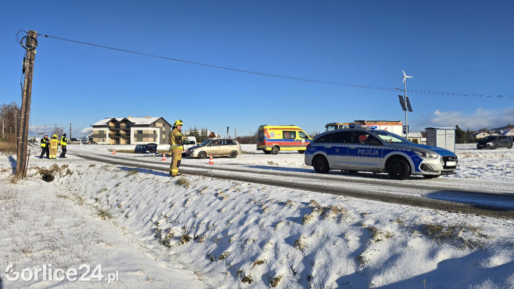 Zderzenie samochodów na ul. Zbożowej