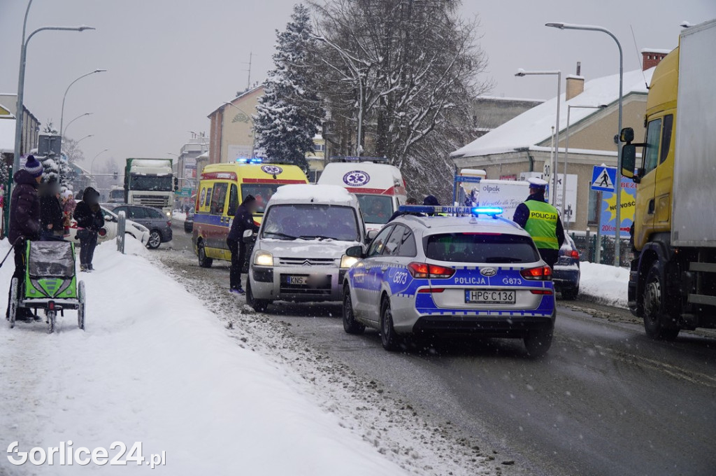 Potrącenie pieszego na Kościuszki