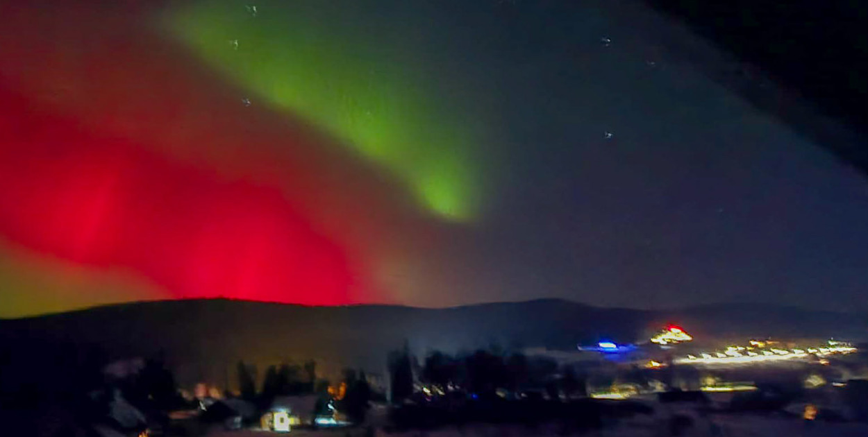 Zorza polarna nad Gorlicami w obiektywie Czytelników (19.01.)