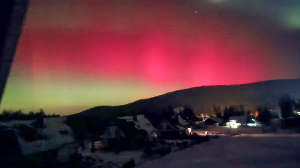 Zorza polarna nad Gorlicami w obiektywie Czytelników (19.01.)