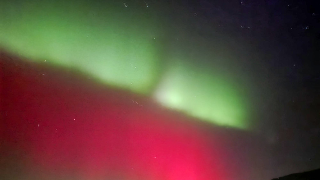 Zorza polarna nad Gorlicami w obiektywie Czytelników (19.01.)