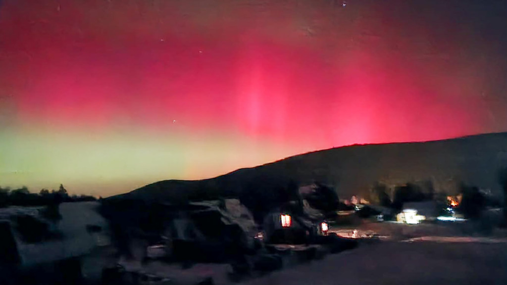 Zorza polarna nad Gorlicami w obiektywie Czytelników (19.01.)