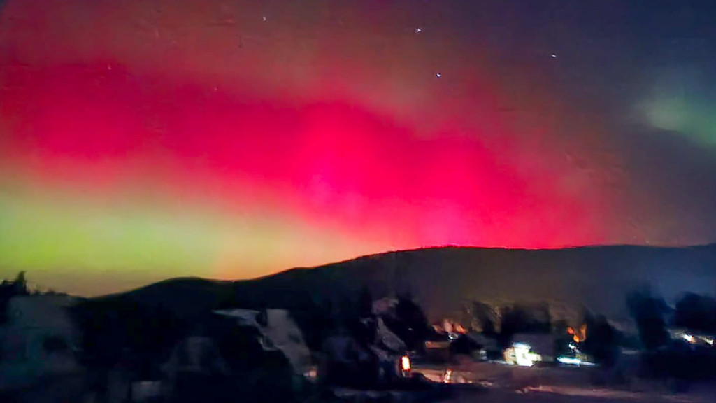 Zorza polarna nad Gorlicami w obiektywie Czytelników (19.01.)