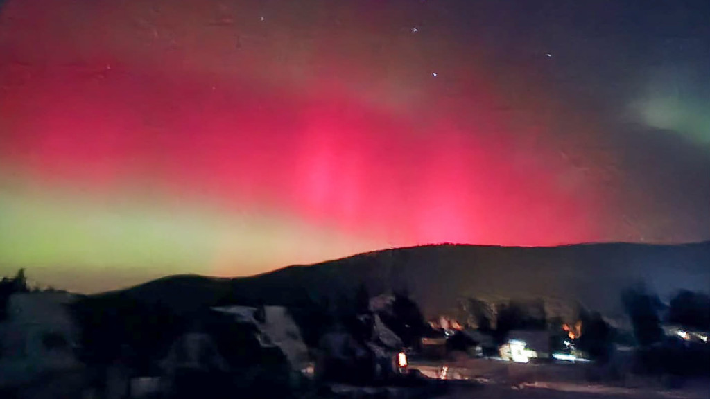 Zorza polarna nad Gorlicami w obiektywie Czytelników (19.01.)