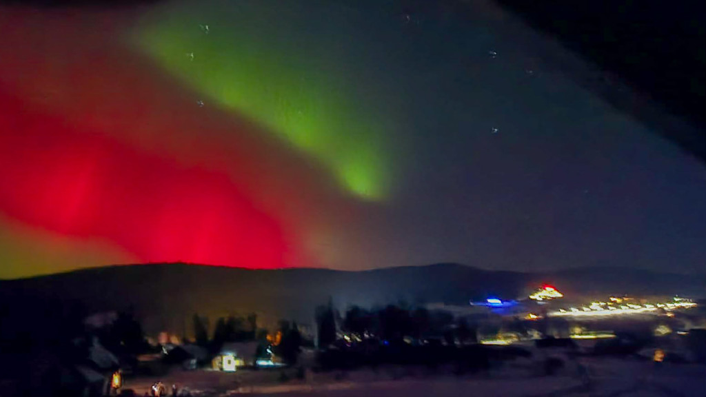 Zorza polarna nad Gorlicami w obiektywie Czytelników (19.01.)