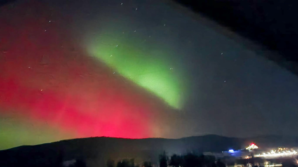 Zorza polarna nad Gorlicami w obiektywie Czytelników (19.01.)