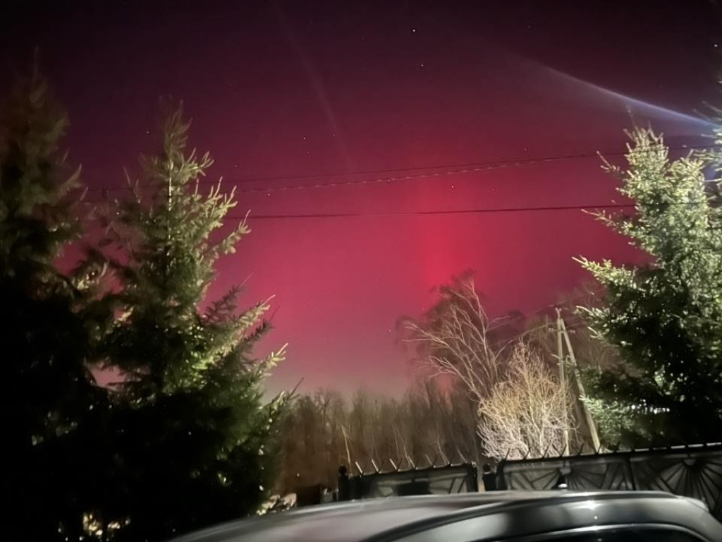 Zorza polarna nad Gorlicami w obiektywie Czytelników (19.01.)
