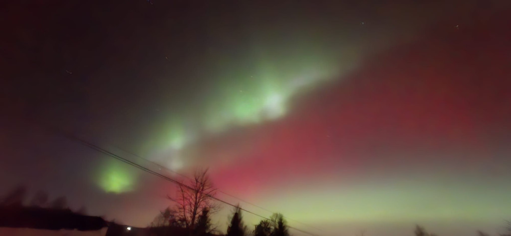 Zorza polarna nad Gorlicami w obiektywie Czytelników (19.01.)