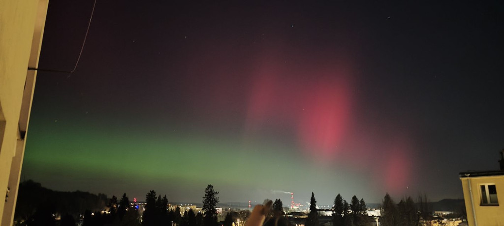 Zorza polarna nad Gorlicami w obiektywie Czytelników (19.01.)