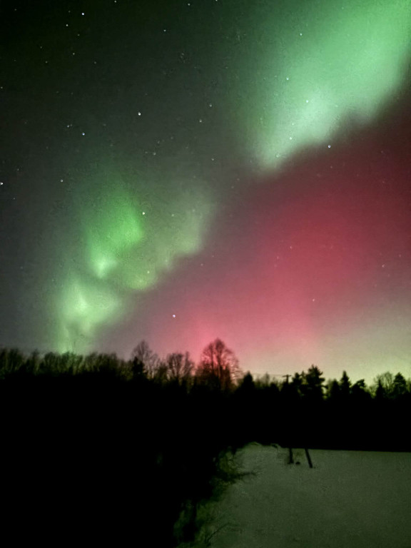 Zorza polarna nad Gorlicami w obiektywie Czytelników (19.01.)