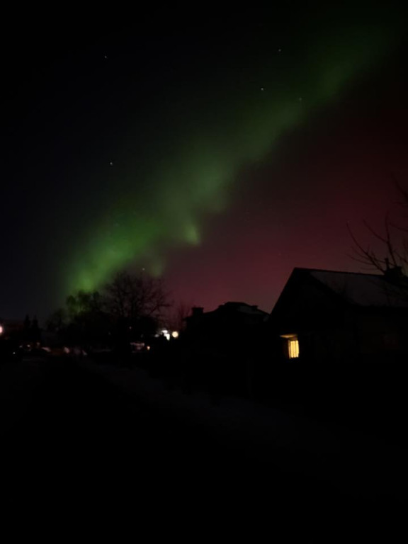 Zorza polarna nad Gorlicami w obiektywie Czytelników (19.01.)