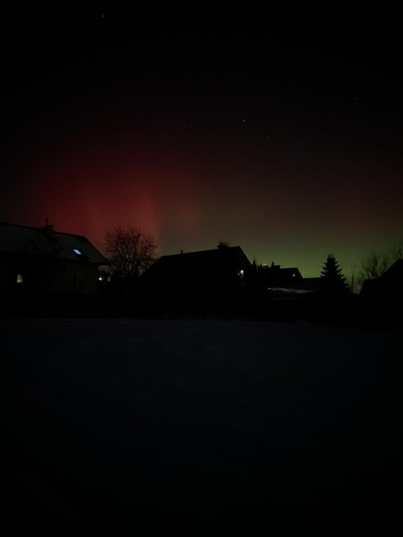 Zorza polarna nad Gorlicami w obiektywie Czytelników (19.01.)