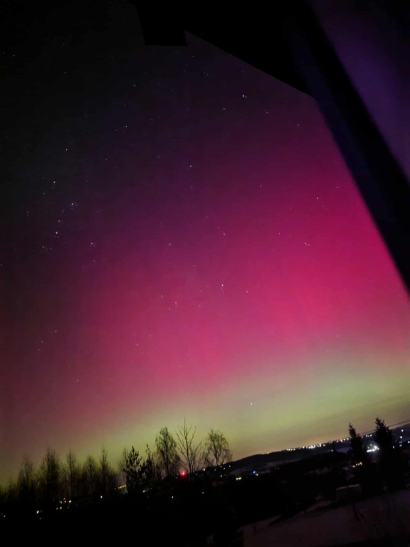 Zorza polarna nad Gorlicami w obiektywie Czytelników (19.01.)