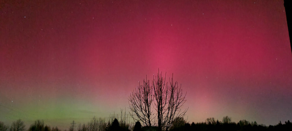 Zorza polarna nad Gorlicami w obiektywie Czytelników (19.01.)