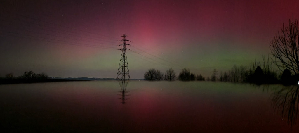Zorza polarna nad Gorlicami w obiektywie Czytelników (19.01.)
