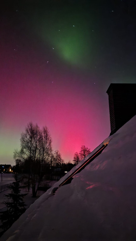 Zorza polarna nad Gorlicami w obiektywie Czytelników (19.01.)