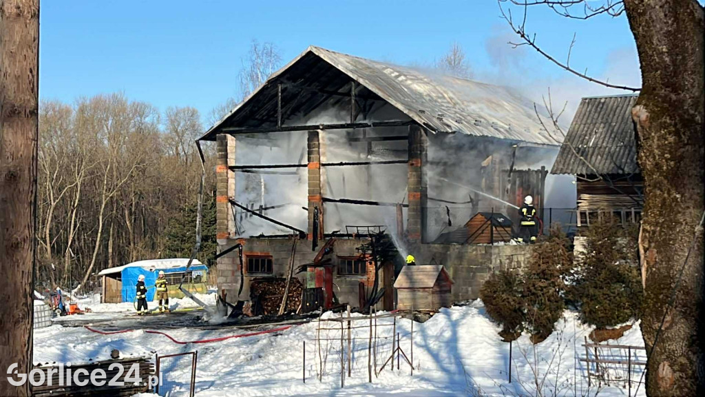 Pożar w Śnietnicy (20.01)
