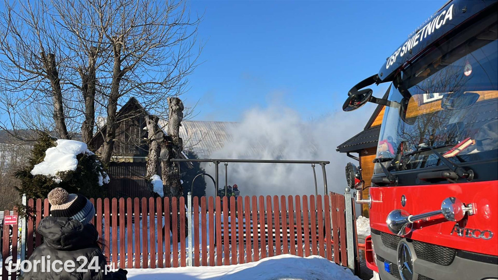 Pożar w Śnietnicy (20.01)