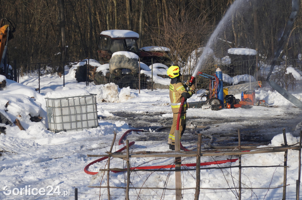 Pożar w Śnietnicy (20.01)