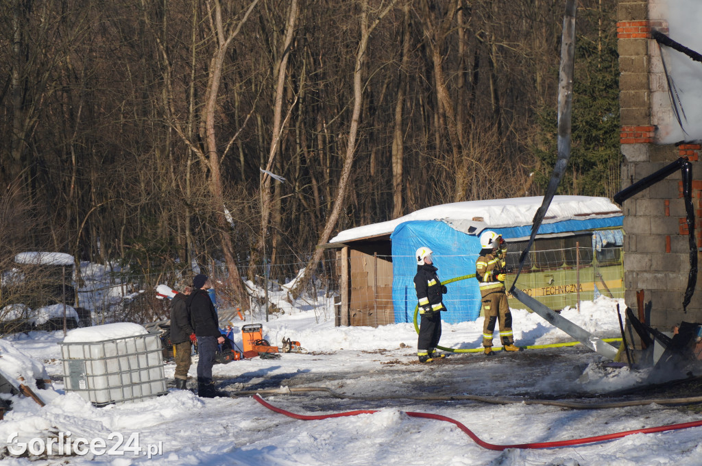 Pożar w Śnietnicy (20.01)