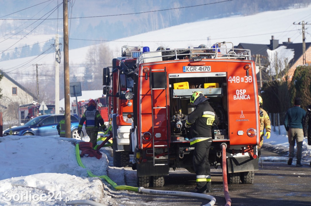 Pożar w Śnietnicy (20.01)