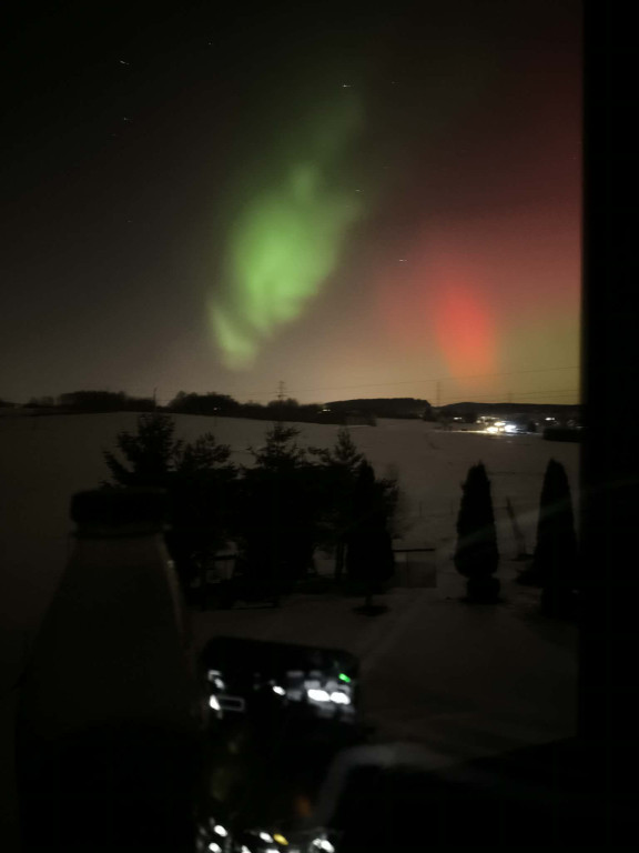 Zorza polarna nad Gorlicami w obiektywie Czytelników (19.01.)