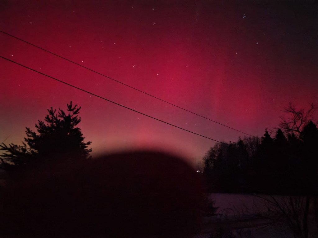 Zorza polarna nad Gorlicami w obiektywie Czytelników (19.01.)