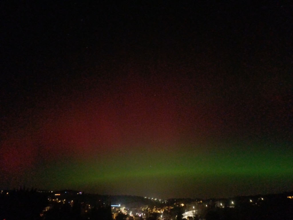 Zorza polarna nad Gorlicami w obiektywie Czytelników (19.01.)