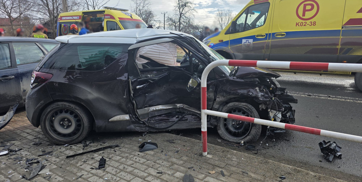 Wypadek na ul. Sikorskiego w Gorlicach
