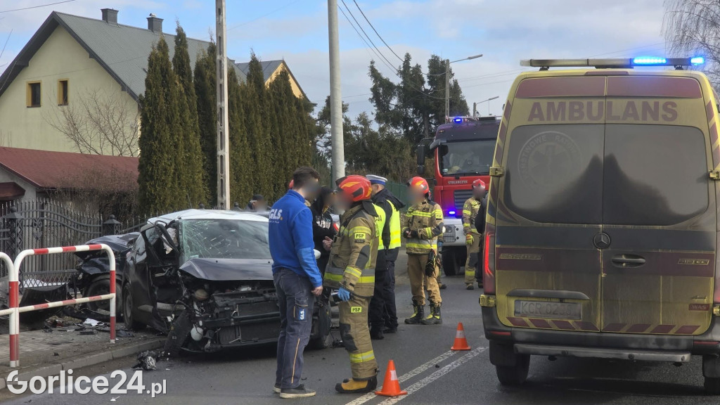 Wypadek na ul. Sikorskiego w Gorlicach